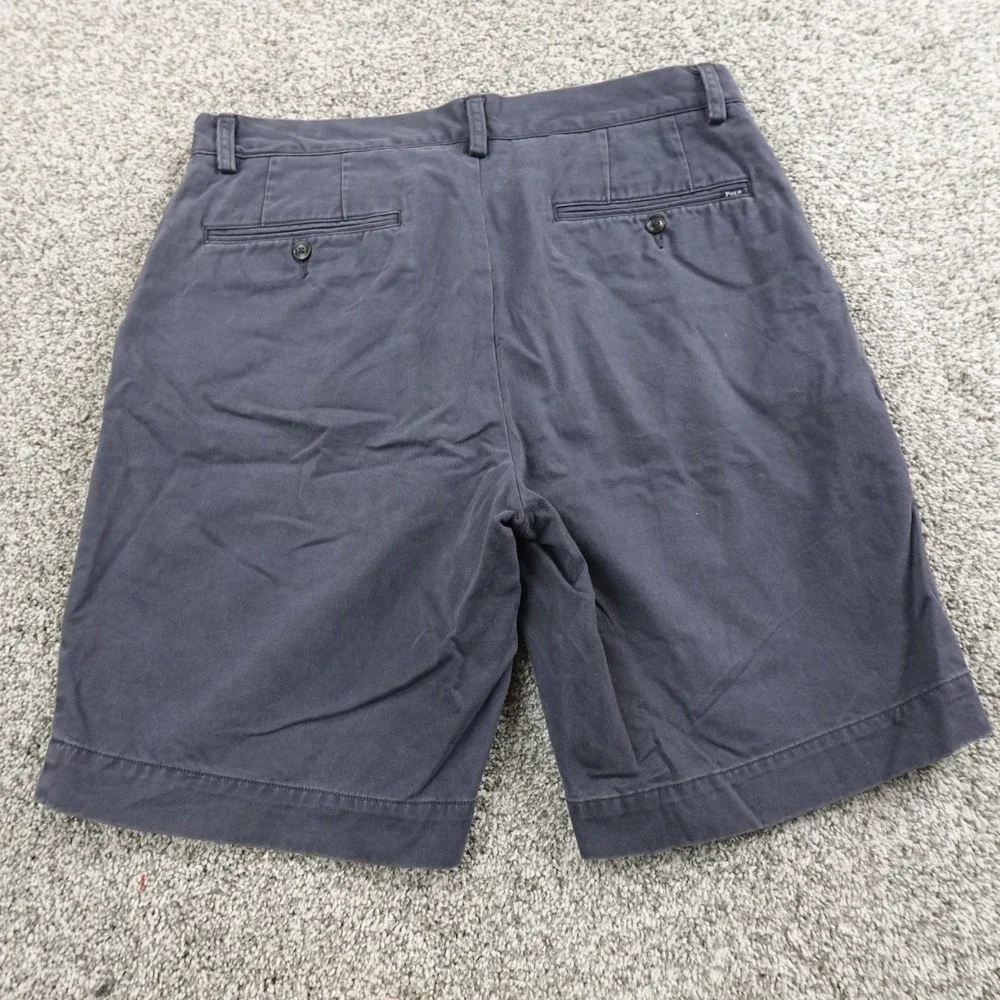 Polo Ralph Lauren Shorts Mens 33 Blue‎ Chino Golf Classic Fit Flat Front Casual